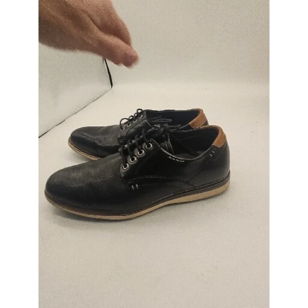 Bruno Mare New York Black Oxford No Tie Memory Foam Men's Size 7